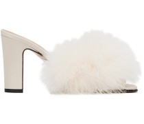 Off-White Feather Mules