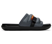 Gray & Black Jordan Super Play Sandals