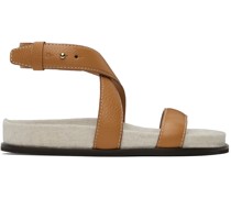 Tan 'The Leather Chunky' Sandals