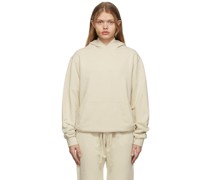 Beige Logo Hoodie