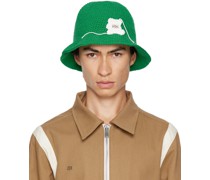 SSENSE Exclusive Green Baby Bear Bucket Hat