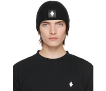 Black Cross Patch Beanie