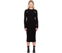 Black Cutout Midi Dress