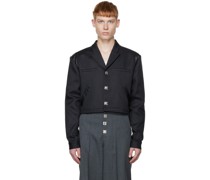 Black Turn-Lock Blazer