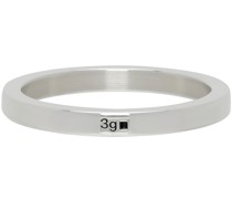 Silver 'Le 3 Grammes' Ribbon Ring