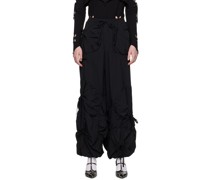 SSENSE Exclusive Black Pouch Trousers