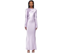 Purple Ren Long Sleeve Midi Dress