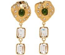Gold Oyster Clip-On Earrings