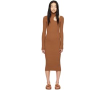 Brown Victoria Midi Dress