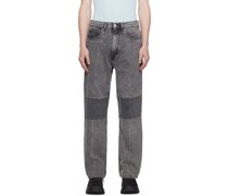 Gray Extended Third Cut Jeans