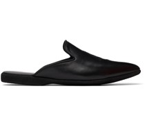 Black Leather Hamilton II Slip-On Loafers