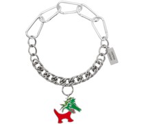 Silver Dragon Charm Necklace