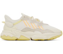 Beige & Orange Ozweego Sneakers