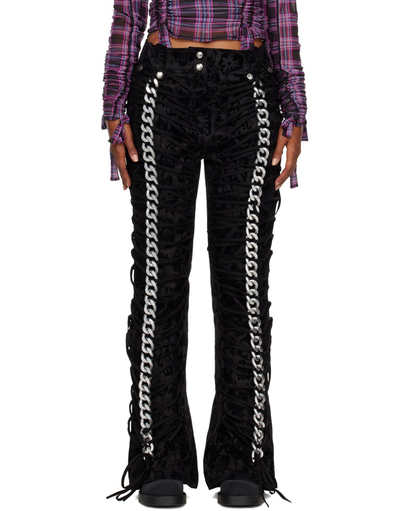 CHOPOVA LOWENA Damen Black Panther Trousers CHOPOVA LOWENA Damen Black Panther Trousers