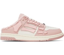Pink & Off-White Skel-Top Sneakers