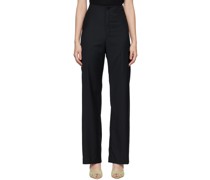 Black High Waisted Ally Trousers