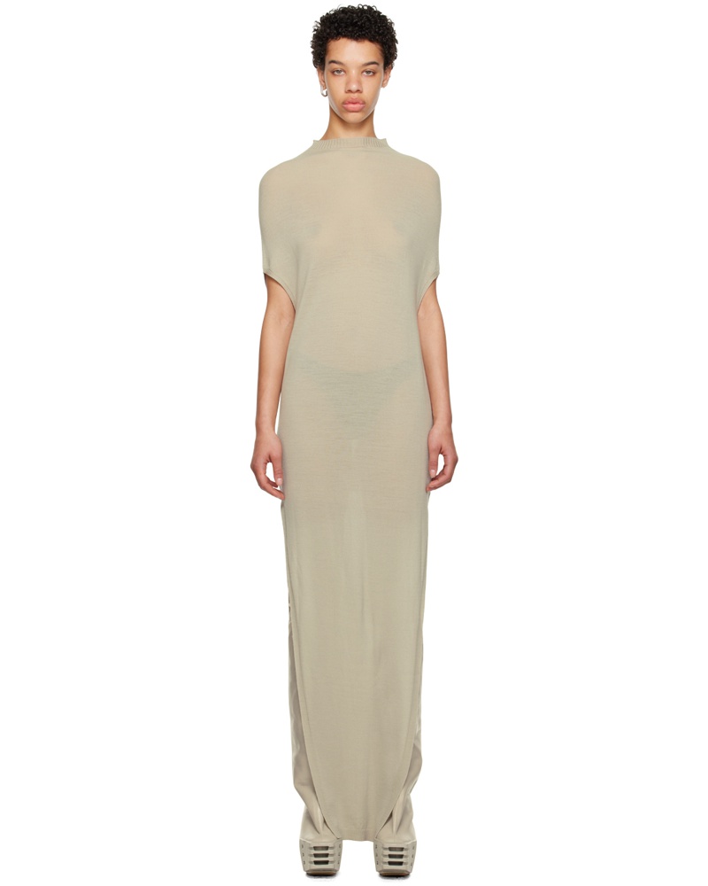 Rick Owens Damen Off-White Crater Maxi Dress