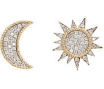 Gold Diamond Soleil & Lune Earrings