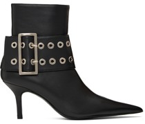 Black Big Belt Boots