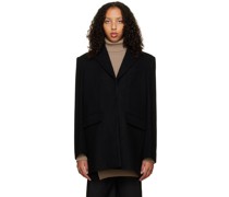 Black Notched Coat