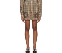 Blue Madras Shorts