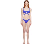 Blue Cutout Bikini