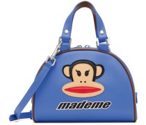 Blue Paul Frank Faux-Leather Bag