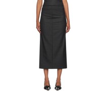 Gray Tali Midi Skirt