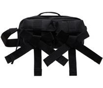 Black Beaded Classic Bow Crossbody Bag