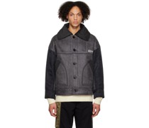 Gray Reversible Paneled Jacket