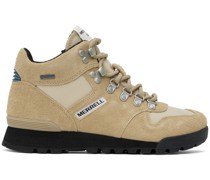 Beige Eagle Luxe Boots
