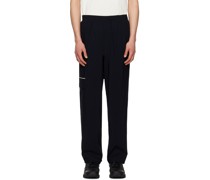 Black Taped Seam Trousers