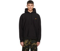 Black American Script Hoodie