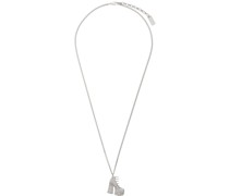 Silver 'The Kiki Ankle Boot' Necklace