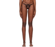 Black Nyxie Thong