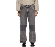 Gray Extended Third Cut Jeans