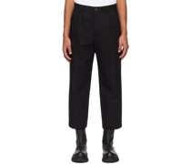 Black Cropped Trousers