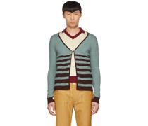 Blue Cotton Cardigan