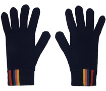 Navy Artist Stripe Gloves