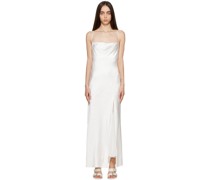 White Split Slip Maxi Dress