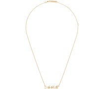 Gold Amb' Initial Necklace