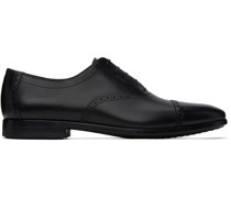 Black Perforated Oxfords
