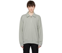 Gray Half-Zip Sweater