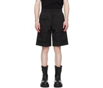 Black Cellulae Cargo Shorts