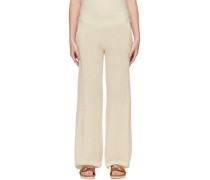 Off-White Cashmere Lounge Pants
