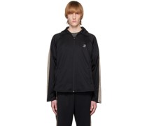 Black Five Stripe Track Jacket