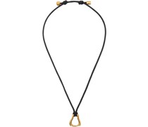 Black & Gold 'The Mini Link Of Wanderlust' Necklace