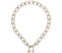 Silver Extra Small Deco Link Choker