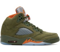 Green Air Jordan 5 Sneakers