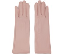 SSENSE Exclusive Pink Leather Gloves